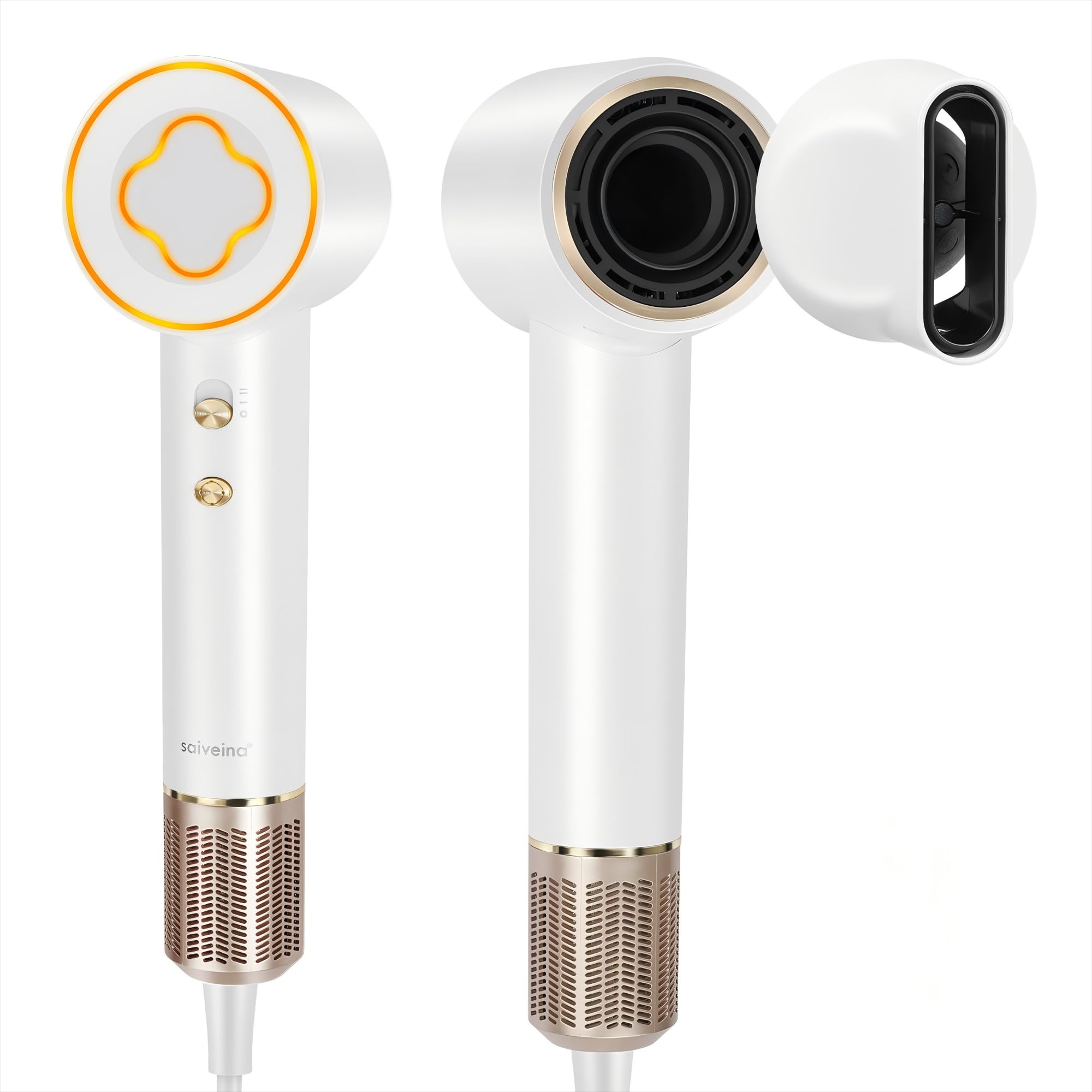 Smilemoon ヘアドライヤー マイナスイオンドライヤー 大風量 スピーディーイオン 速乾ドライヤー 2段階風量 4段階温度調整 低騒音 軽量 持ち運び便利 清潔便利 サロンレベル ヘアケアツー Amazon | Smilemoon ヘアドライヤー マイナスイオンドライヤー 大風量